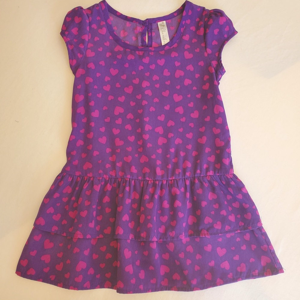 💜 Girls Purple Heart Dress 💜